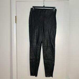 Faux leather pants
